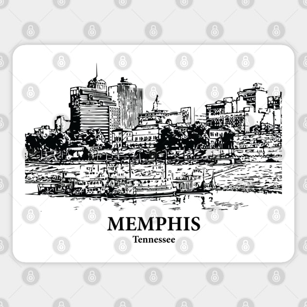 Memphis - Tennessee Magnet by Lakeric